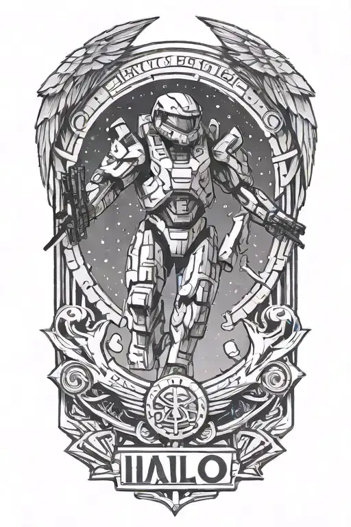 Halo Unsc Tattoo Design