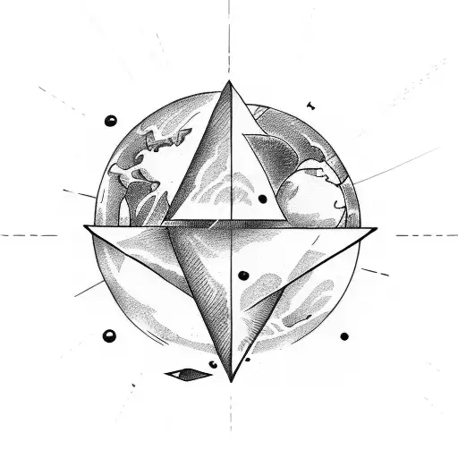 Planet With Triangle