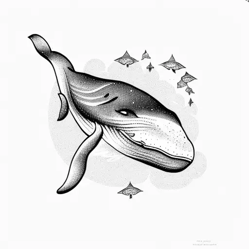 Whale Near Astronaut