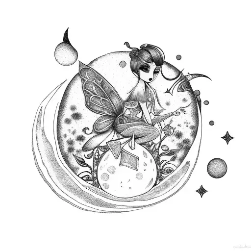 Fairy And Moon