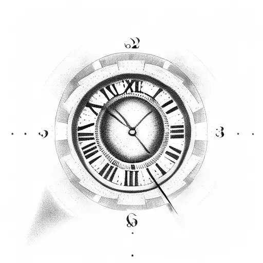 Eye Inside The Clock Watching Over The Skull