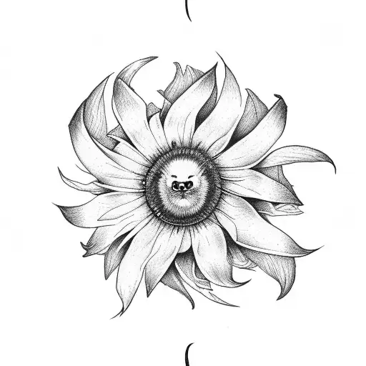 Aster And Morning Glory Flower With The Rat Zodiac