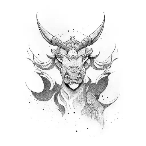 Capra Standing On A Heal Looking Back