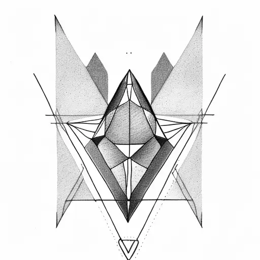 Triangle With Horse Minimalist