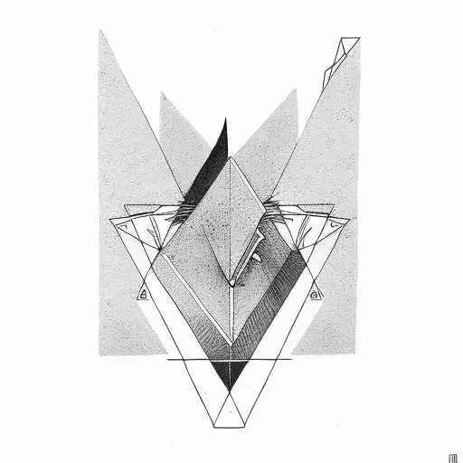 Triangle With Horse Minimalist