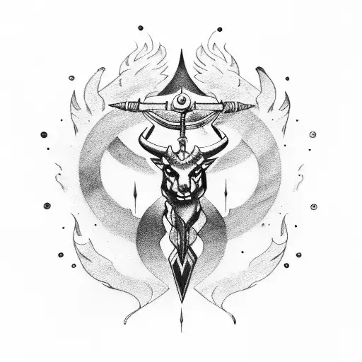 Sagittarius Zodiac Sign With Fire Element