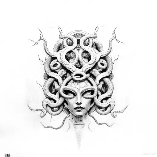 Medusa With Cracked Skin