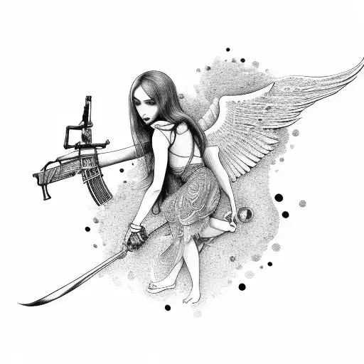 Angel With Ak 47