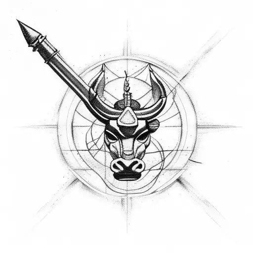 Sagittarius Zodiac Sign With Fire Element Minimalists