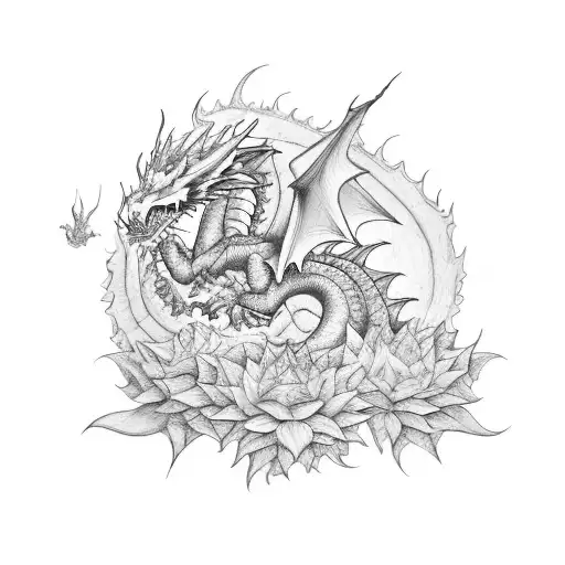 Dragon Inside 4X6 Picture Frame