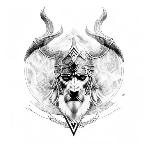 Odin Vikings With Raven