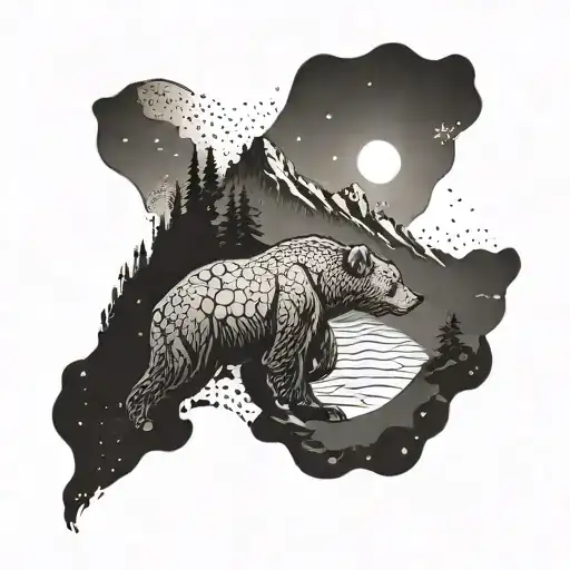 A Trail Winding Through A Mountain Range With With A Grizzly And Thr Number 100