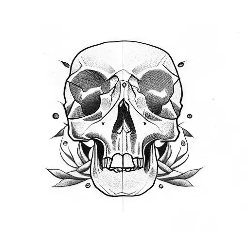 Twin Tattoo With Skull