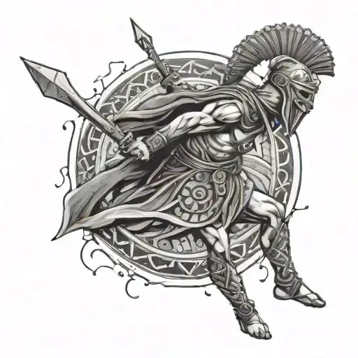 Greek Warrior Black Hole