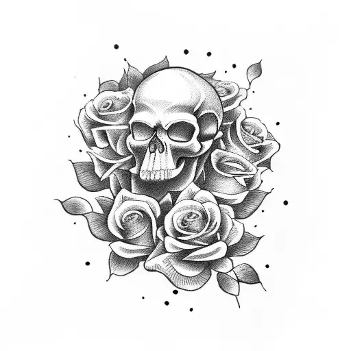 Skull And Roses