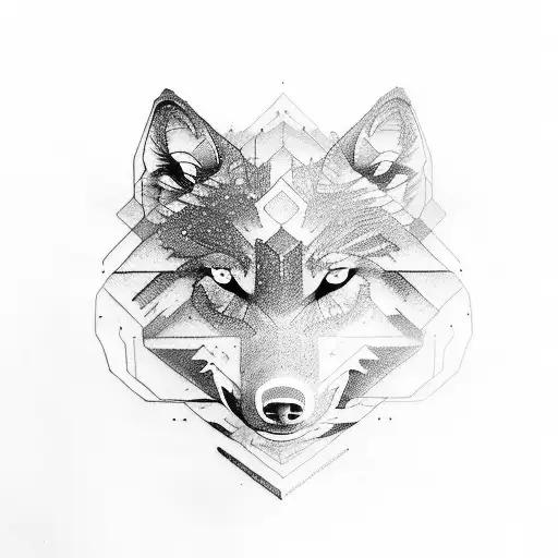 Mountain Wolf And Camera