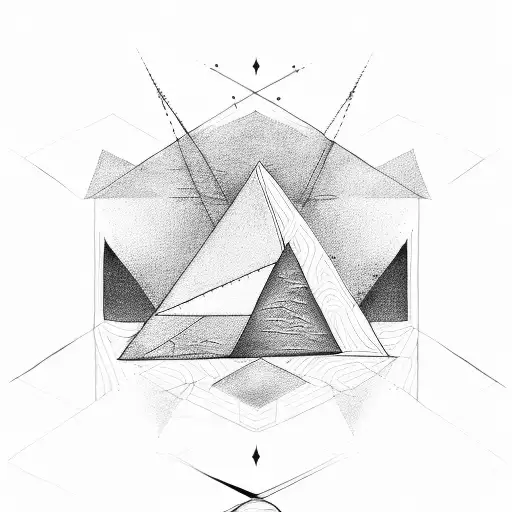 A Simple Triangle With A Line Runs Around Forearm