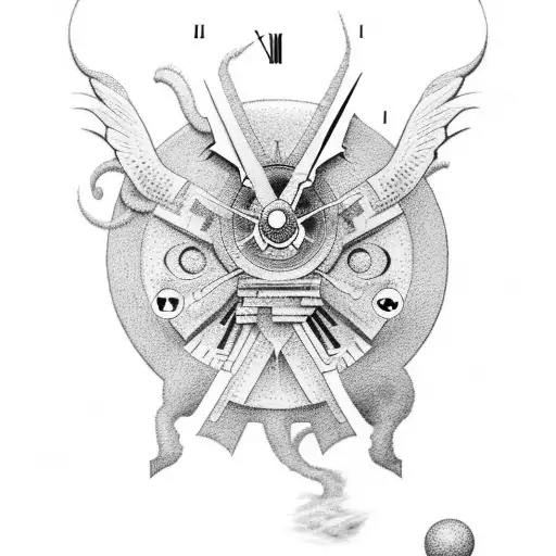 Apollo God With Clock