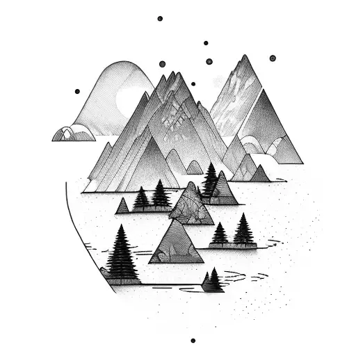 Forest With River And Waterfall With Kayaker