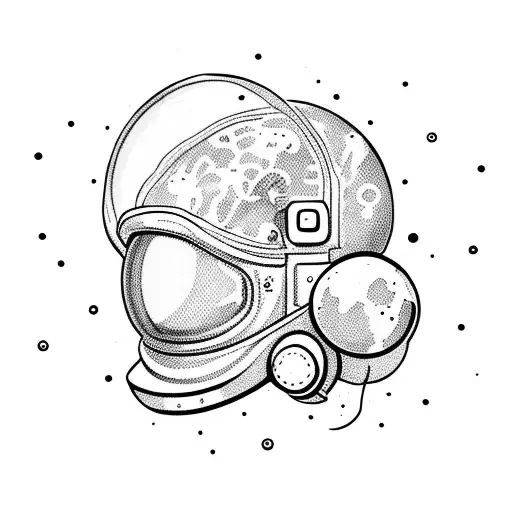 Astronaut Floating In Space