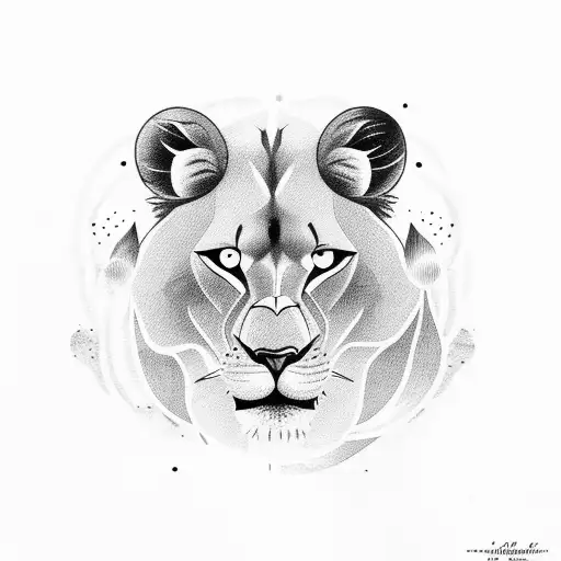 The Moon With A Lioness