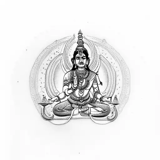 Jai Shree Ram Written In Hindi With Lord Shiva Silhouette In The Background