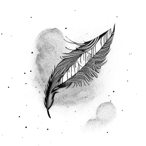 A Feather Transforming Into A Flock Of Birds
