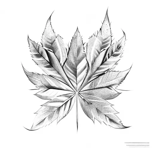 A Weed Leaf Intertwined With A Game Controller