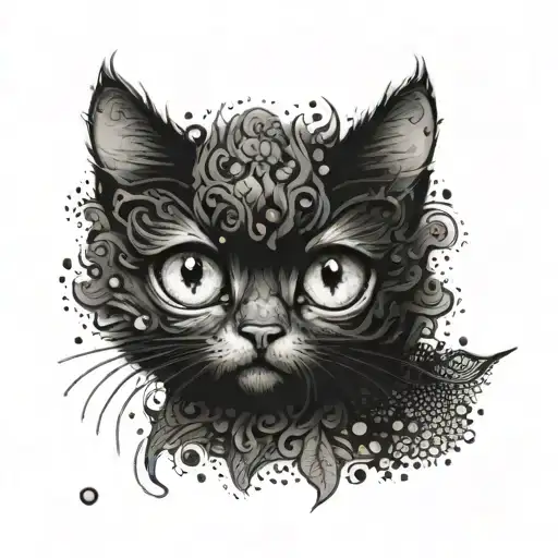 Cute Cat With Extremely Huge Eyes