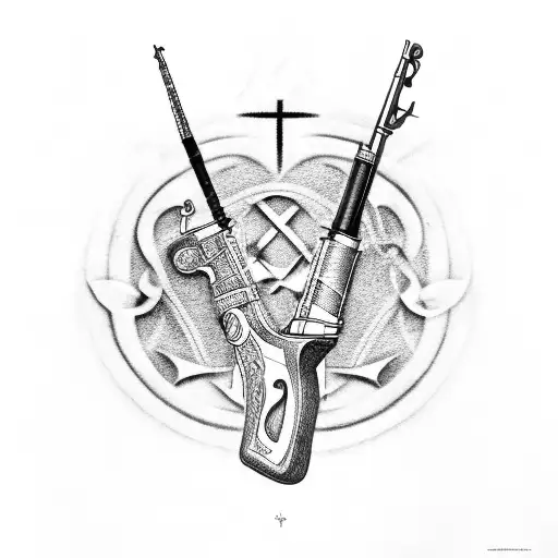 Scottish Rite Rifle With Mystic Symbols