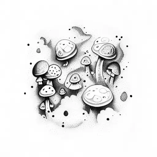 Galaxy With Mushrooms