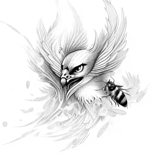 Phoenix With Bees