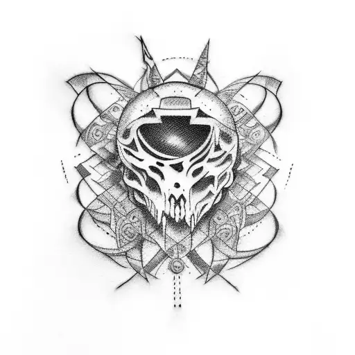 Create A Tattoo Design Inspired By Rave Music And Heavy Metal