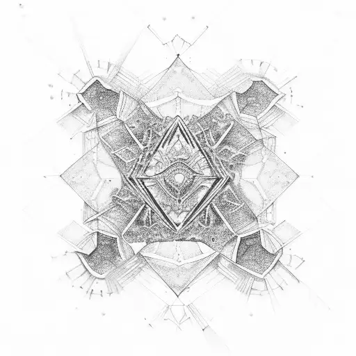 Microscopic View Of A Crystal Structure