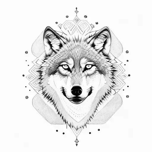 Wolf With Mandela And Flowers