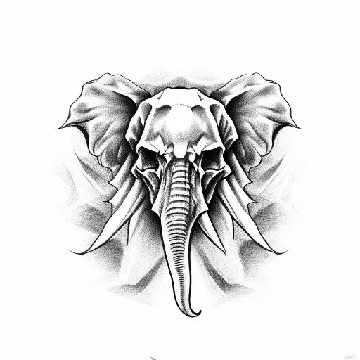 Skull And Elephant