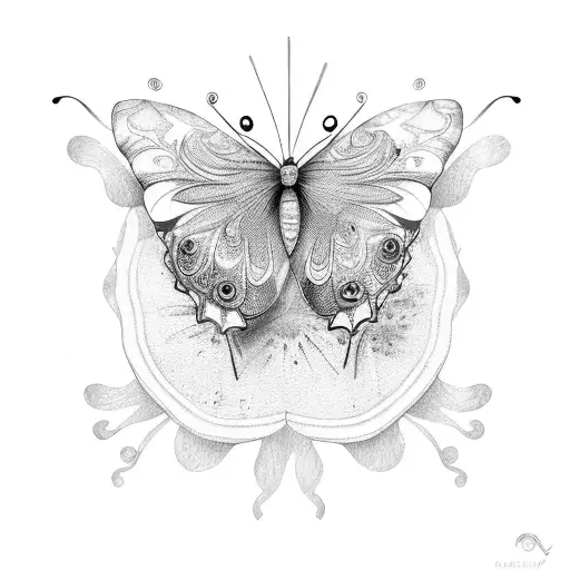 Butterfly With A Sun