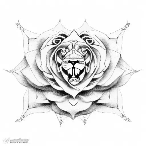 Lion Rose Stairway To Heaven