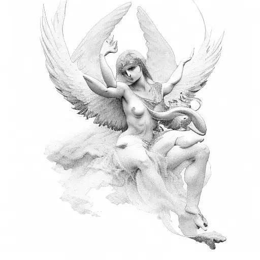 Fallen Angel Painting Of Alexandre Cabanel