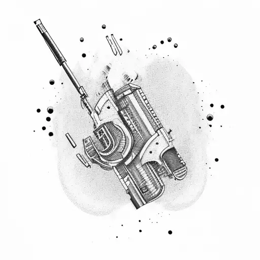 Gun Shot That Explodes Into Music Notes