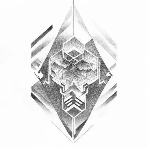 Mountain And Floating Astranaut