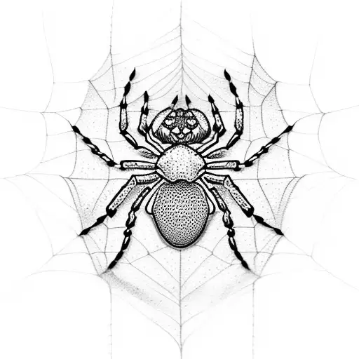 Spider With Web