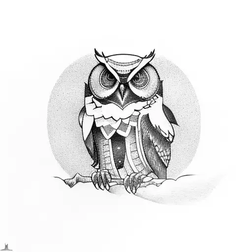 A Music Equalizer Forming The Shape Of An Owl