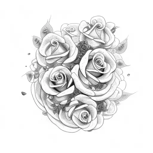 Medusa With Roses And Flowers