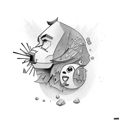 Mason Lays Bricks On A Background Of A High Rise Coty