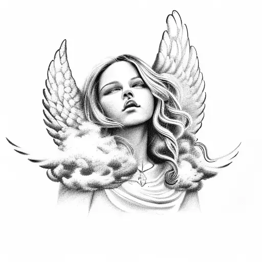 Clouds And Angels Roman Numerals