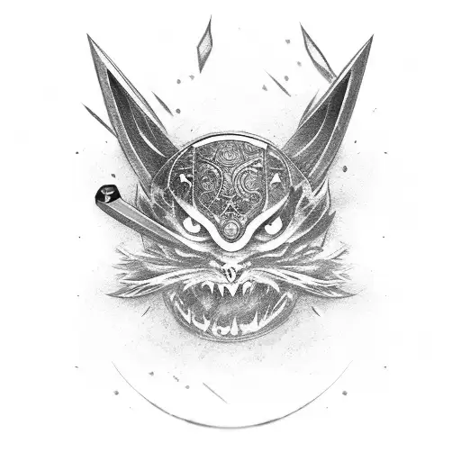 Katana Sword With Blade Turning To Ashes