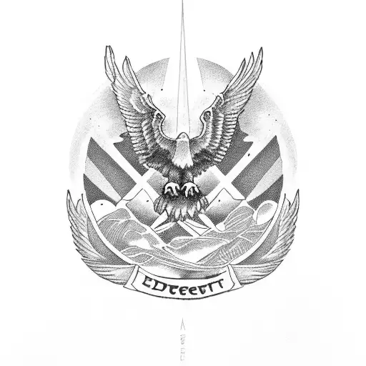 Dessert Eagle And Eagle Boys Pizza Logo