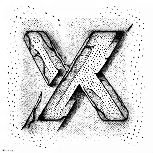 Letter B Sign Abstract