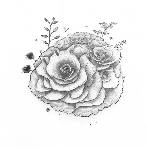 August Birth Flower With Kailee Written In The Stem